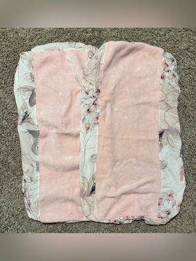 Lambs & Ivy Plush Baby Changing Pad Cover in Soft Pink Floral